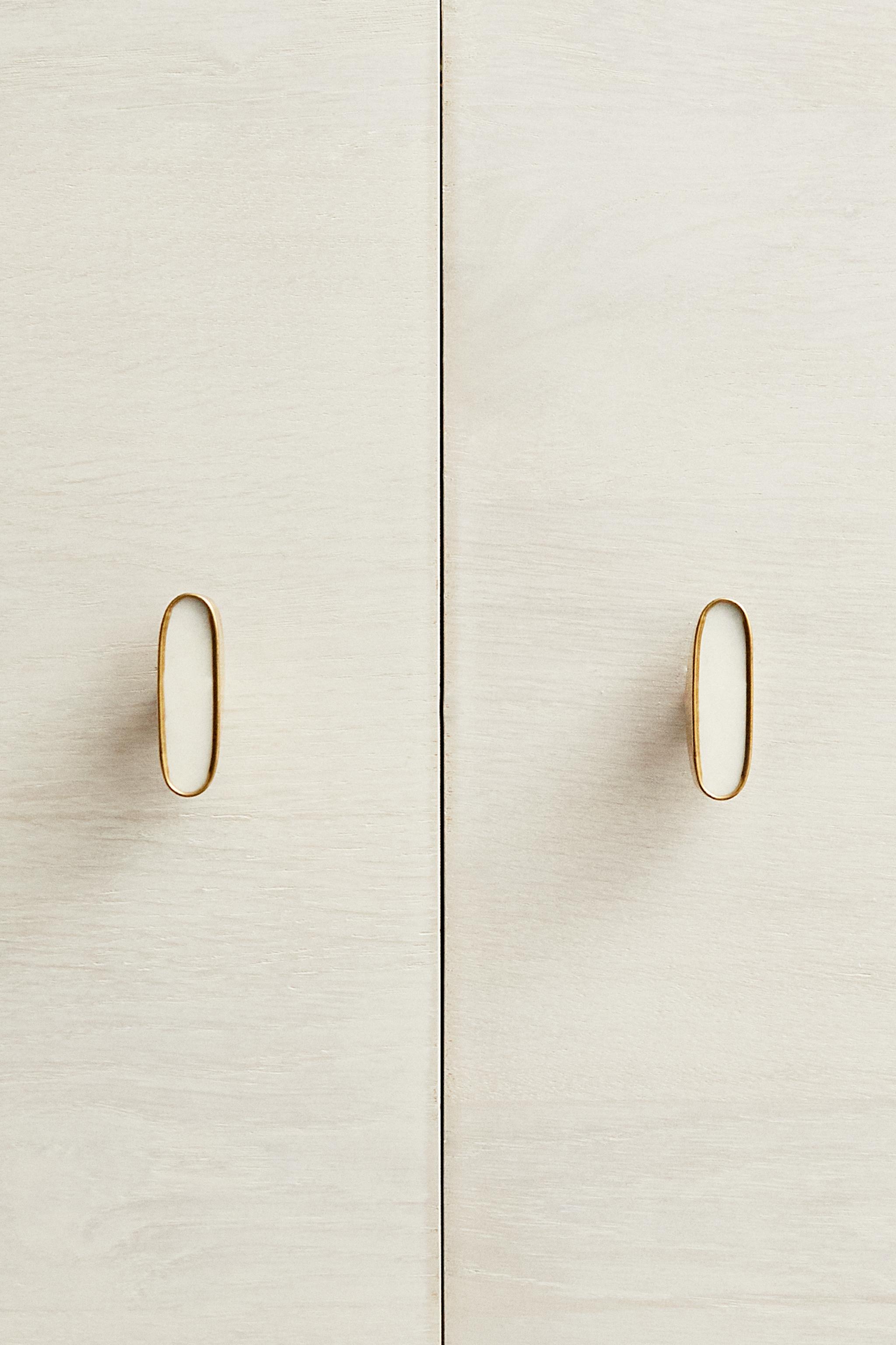 SET OF OVAL MARBLE KNOBS (SET OF 2)